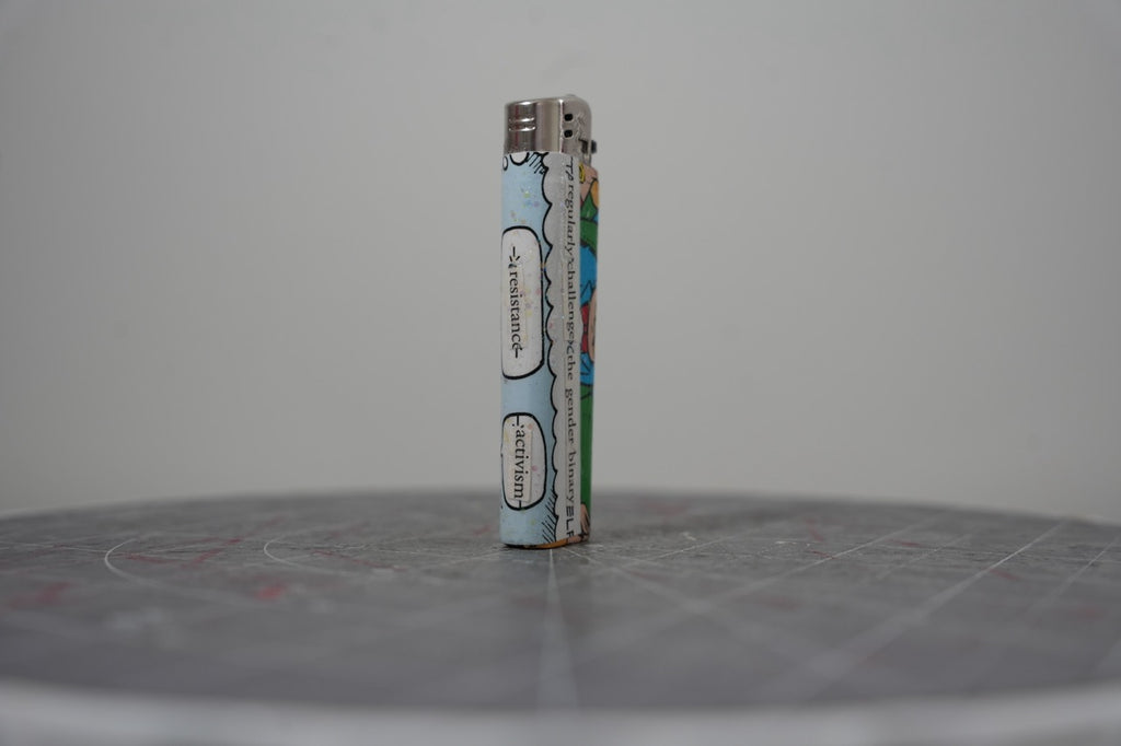 Disney comic collage lighter, second angle