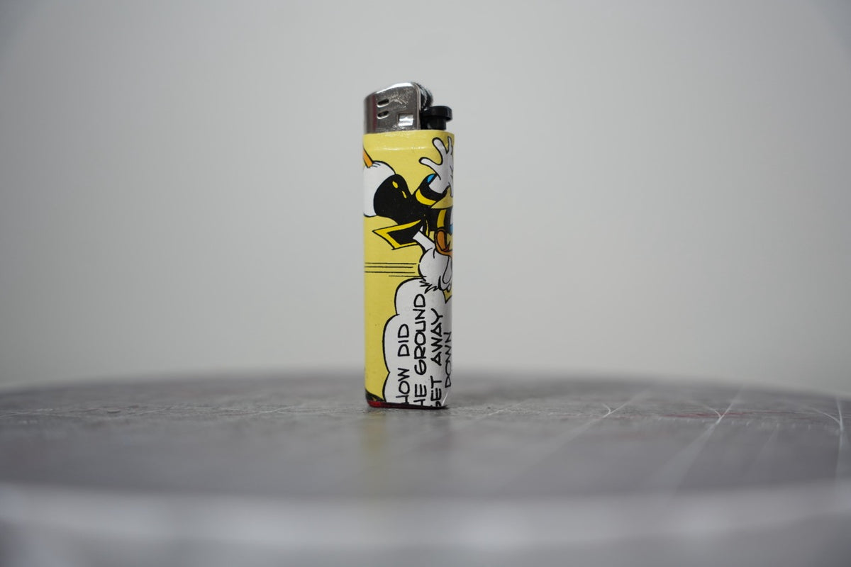 Disney comic book collage lighter, second view