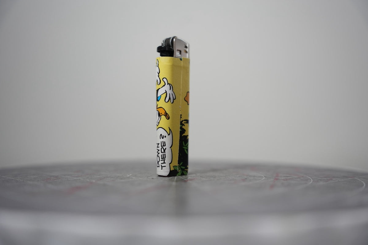 Disney comic book collage lighter, third view