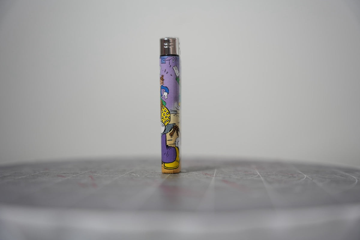 Disney comic book collage lighter, second view