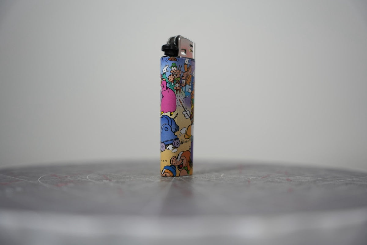 Disney comic book collage lighter, fourth view