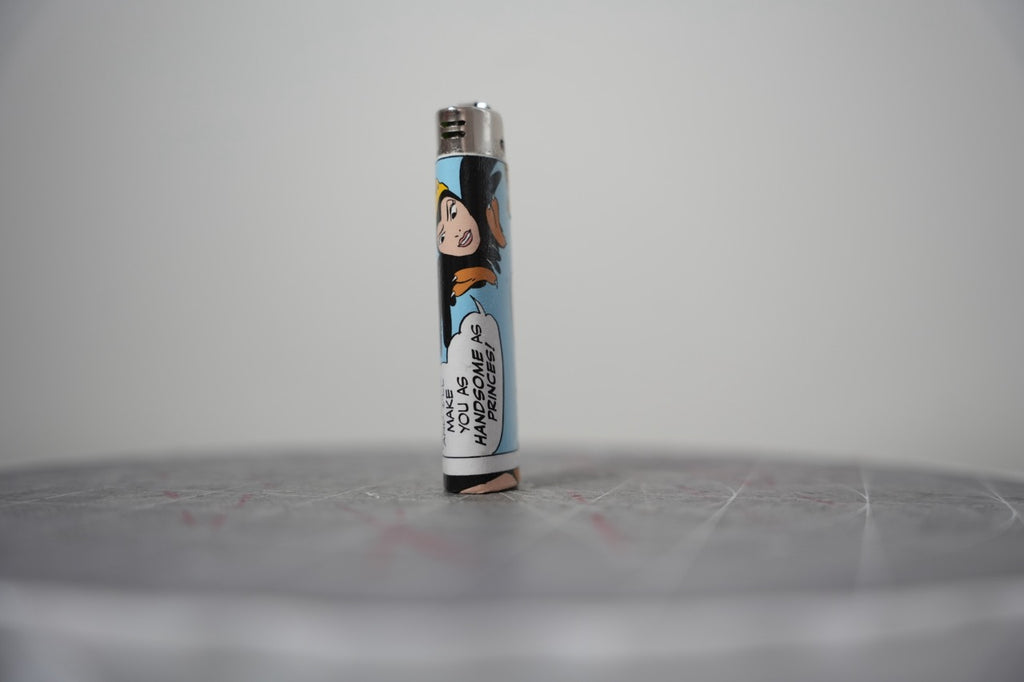 Disney comic book collage lighter, second view
