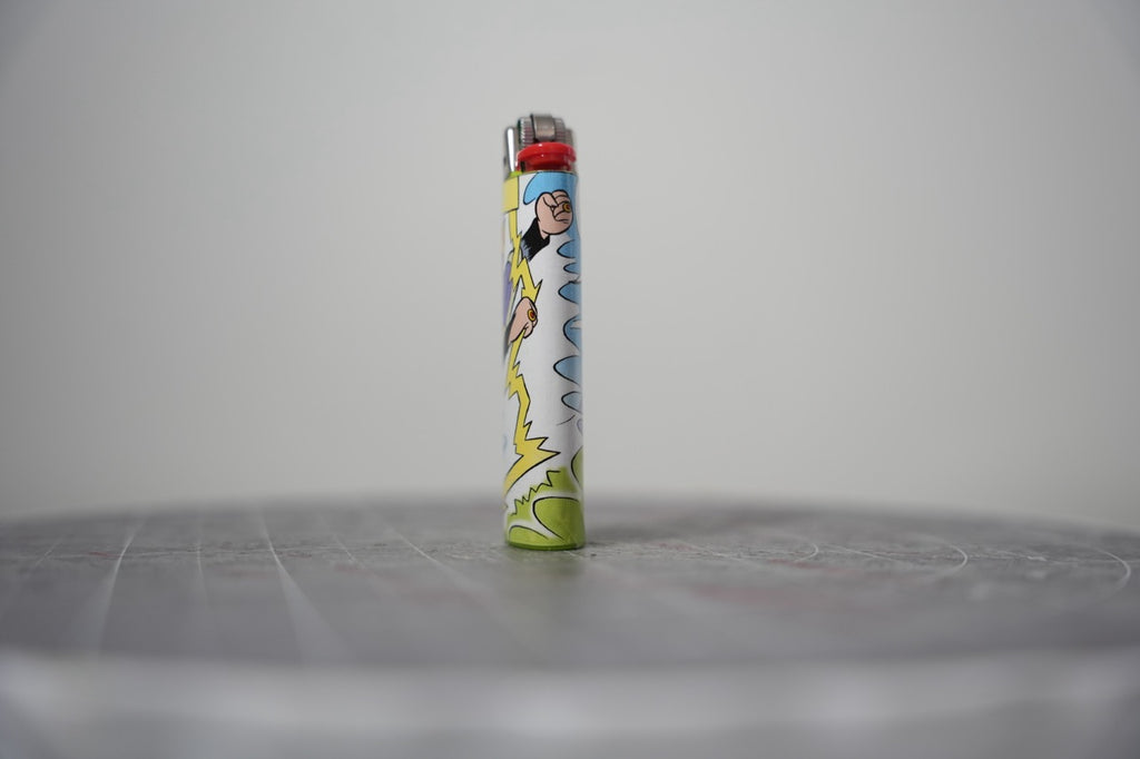 Disney comic book collage lighter, second view