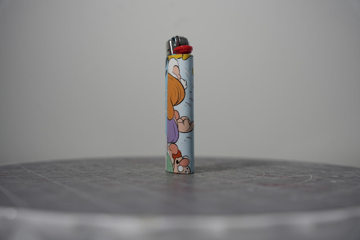 Disney comic book collage lighter, second view